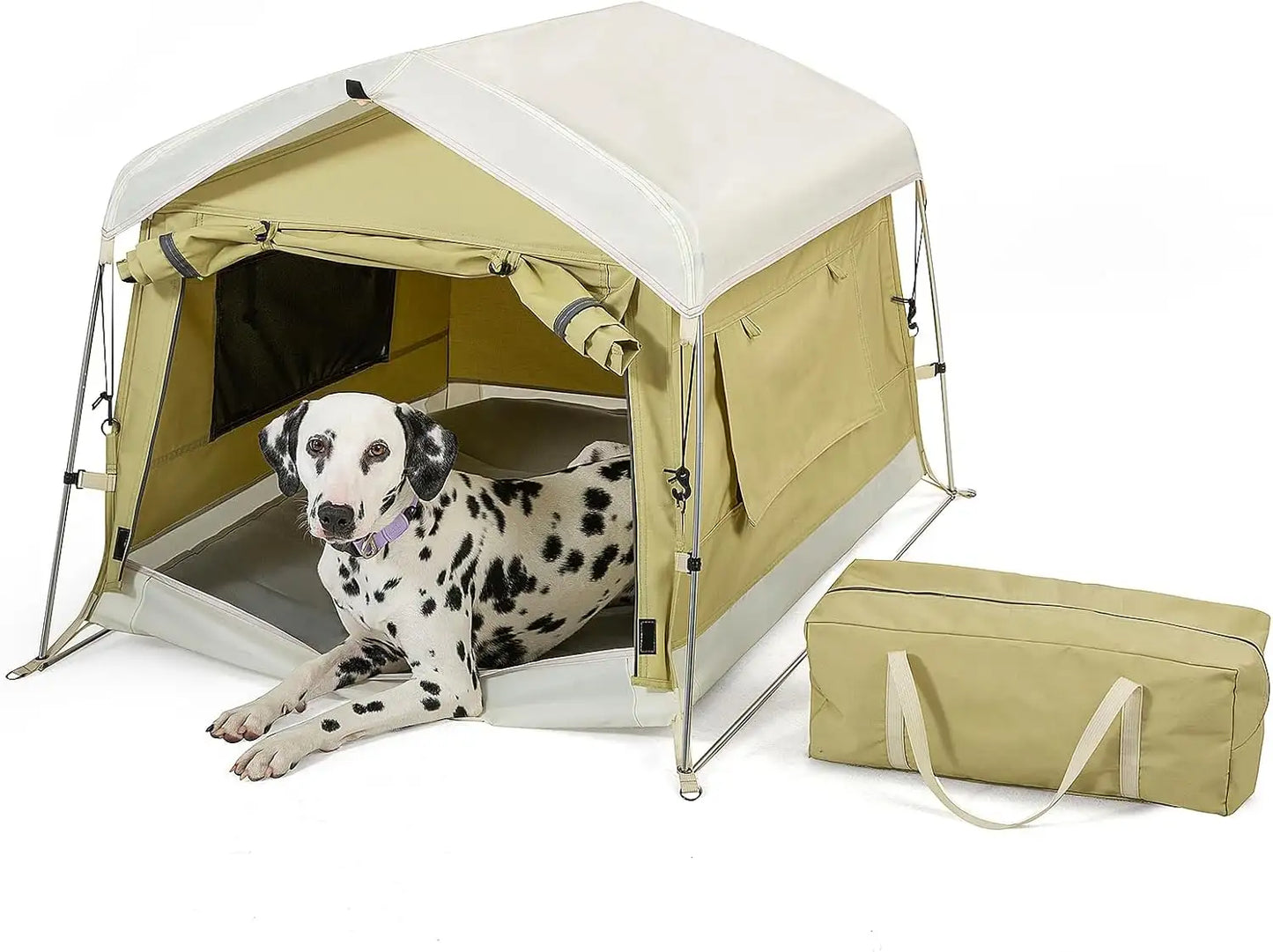 Dog Tent Cat Tent with Aluminum Poles and Camping Pad