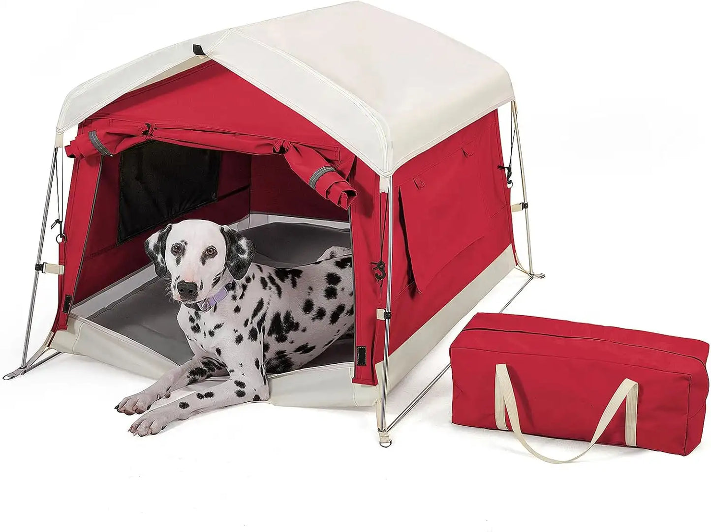 Dog Tent Cat Tent with Aluminum Poles and Camping Pad