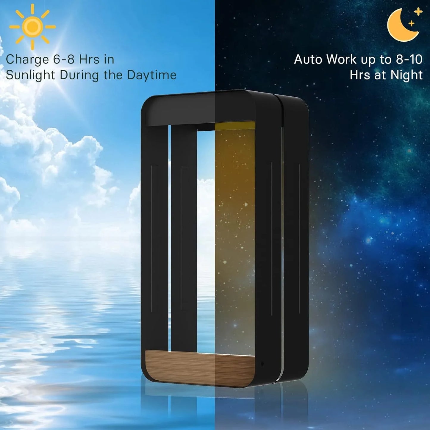 Solar Outdoor Power Wall Light Stand Planter