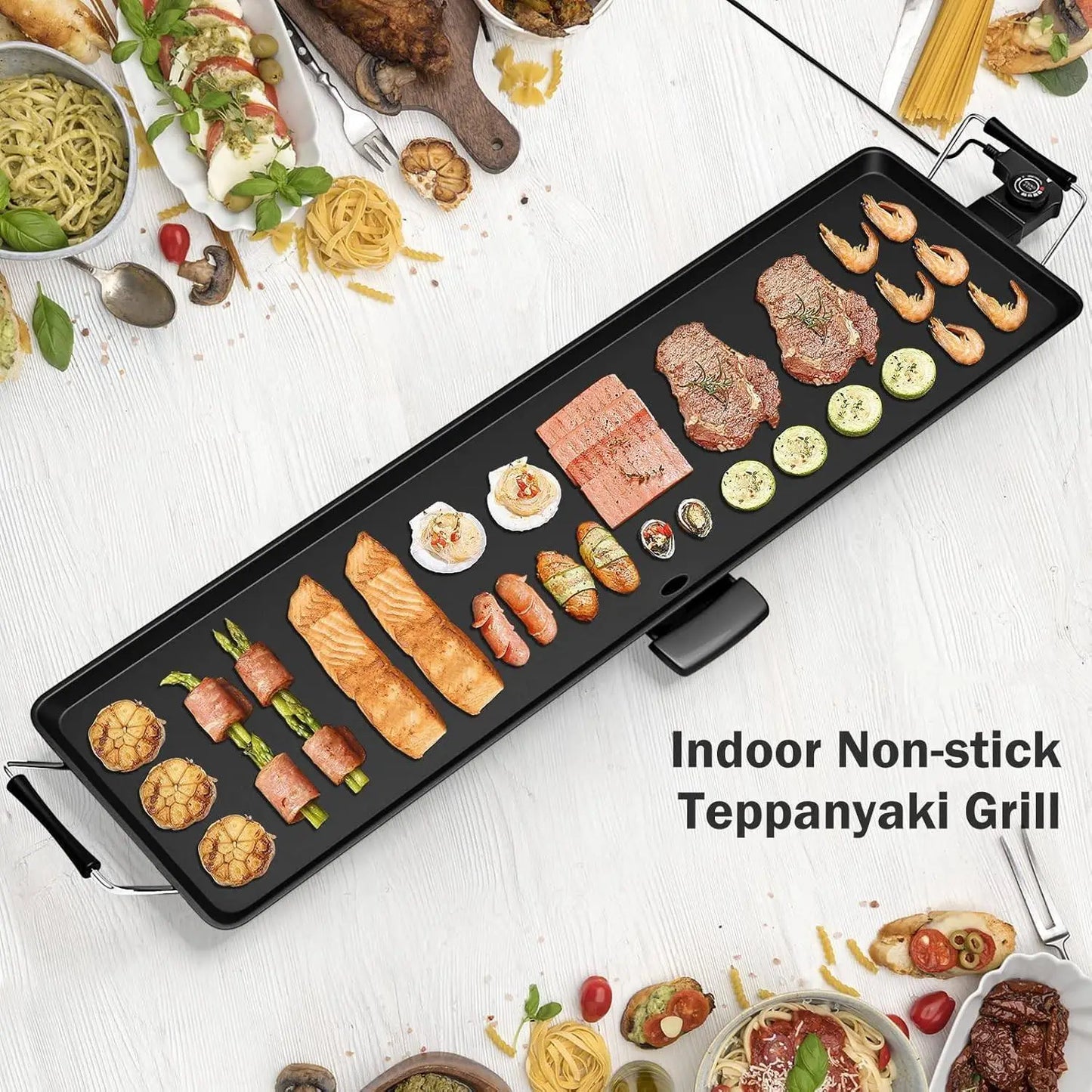 Electric Griddle Teppanyaki Grill BBQ