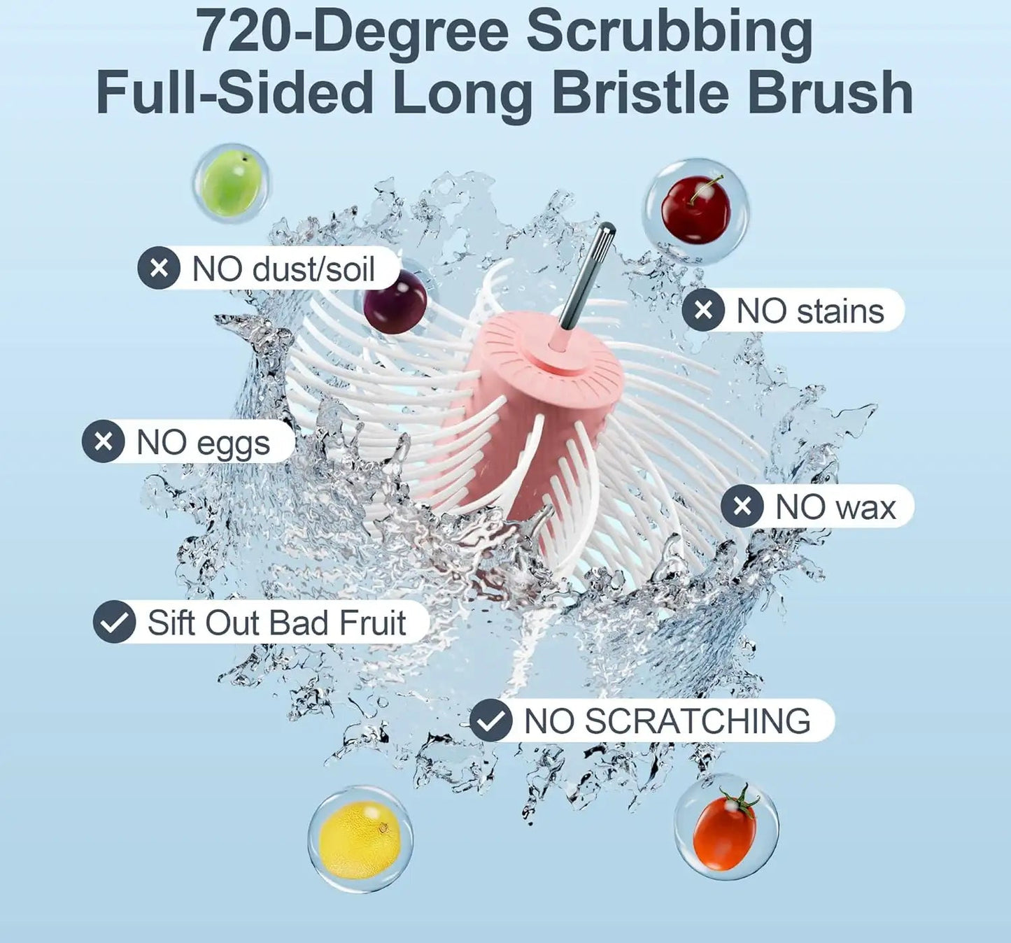 Large Fruit Wash Spinner with Brush Neema