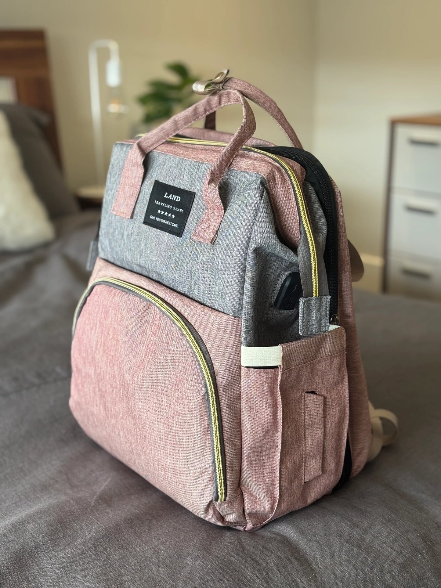 A backpack that doubles as a crib